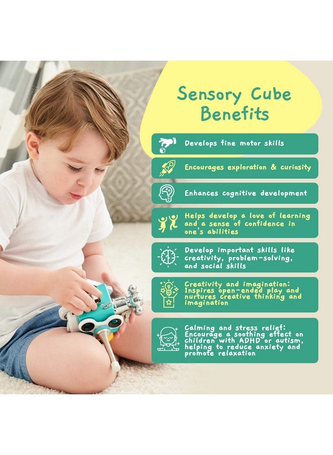 Jumble Dream Busy Cube Sensory Toys for Toddlers is a Handmade Montessori Fidget Cube - Wooden Busy Board Baby Activity Cube Travel Toy for Children with Autism Toys & ADHD 1 2 3 - Image 5