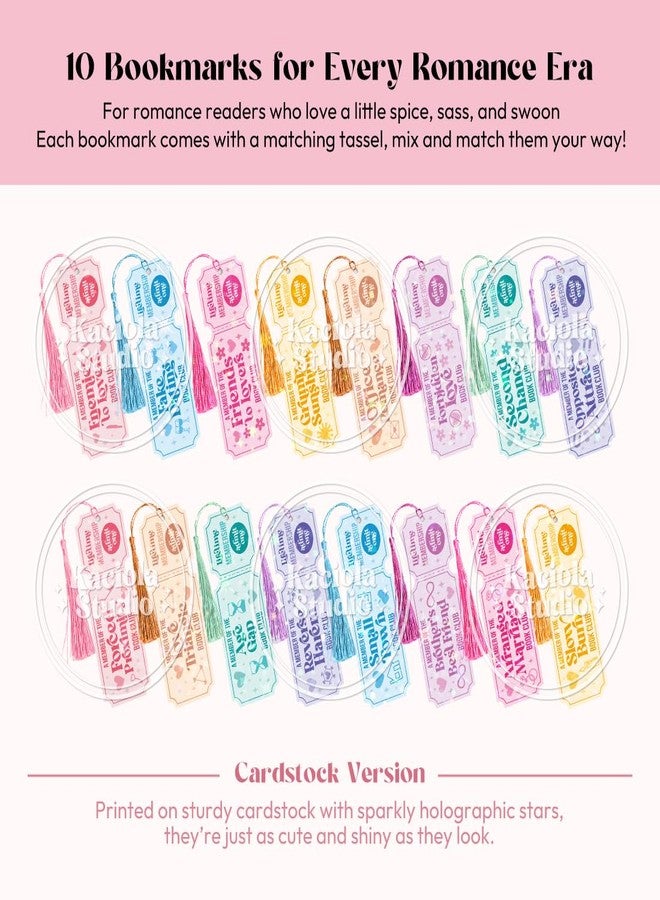 Kaciola Studio 16PCS Book Club Gifts Glitter Bookmarks, Funny Bookmarks for Women, Double Sided Bookmark Bulk Booklover Gifts, Book Accessories for Reading Bookclub Party Favors - Image 2