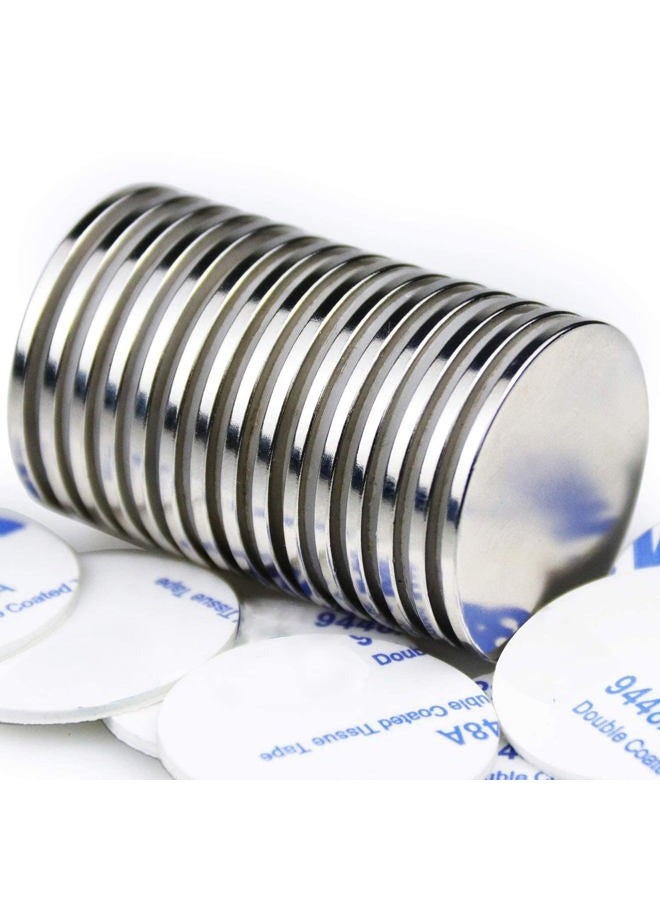 LOVIMAG Strong Neodymium Disc Magnets, Powerful Permanent Rare Earth Magnets. Fridge, DIY, Building, Scientific, Craft, and Office Magnets, 1.26 inch x 0.08 inch, Pack of 15 - Image 1