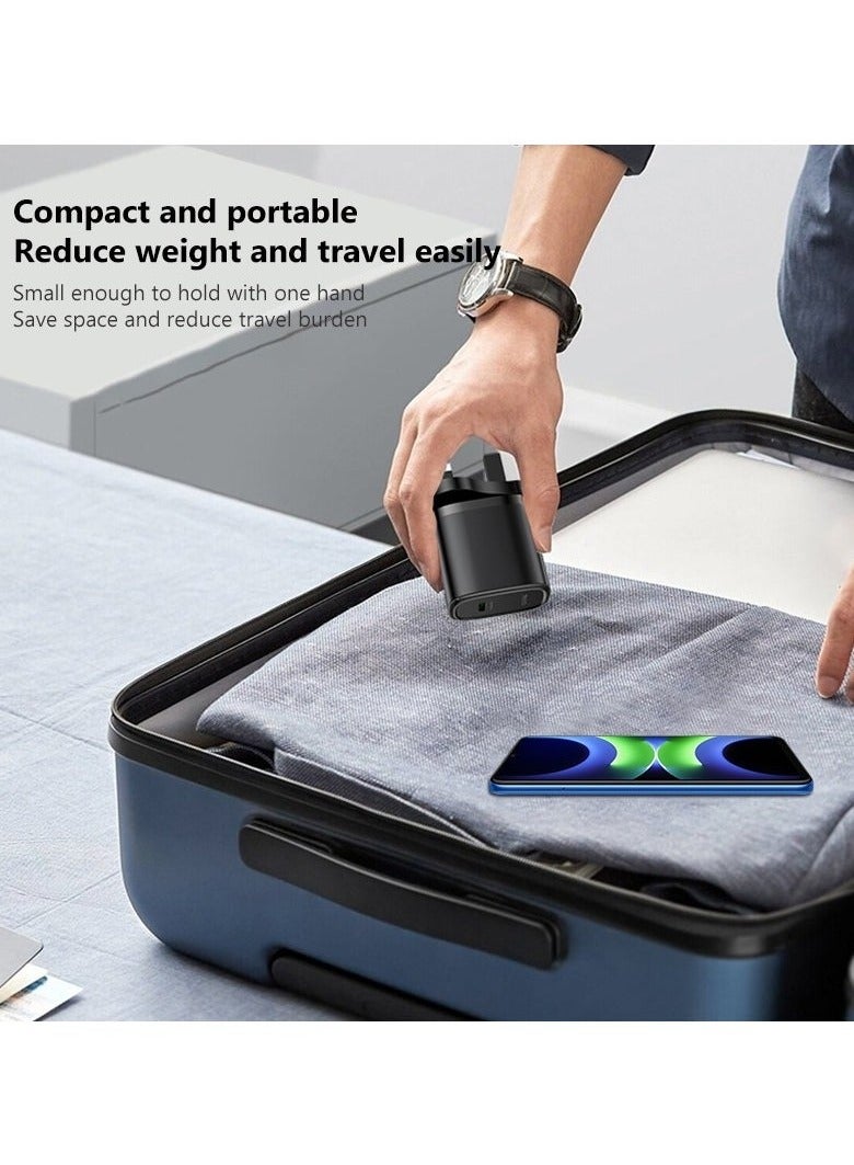 Yesido YC76 PD 20W USB Type-C Single Port Quick Charger – Fast Charging for Smartphones, Tablets, and More – Power Delivery (PD) Technology – Compatible with iPhone, Samsung, Android Devices – Compact & Lightweight – Ideal for Home, Office, and Travel Use  Black - Image 3