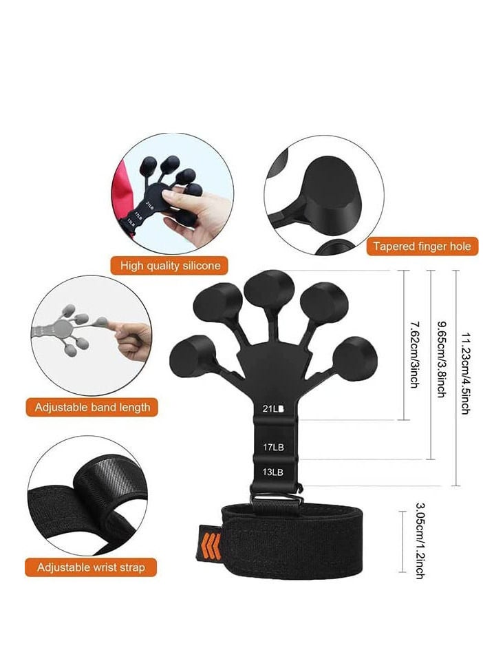 ياميم مقوي الأصابع من Yameem ، مدرب قوة القبضة ، مقوي قبضة اليد ، تمارين اليد للقوة ، جهاز تمرين الأصابع وتقوية اليد ، شريط تمرين التمديد لتدريب المعصم - Image 2