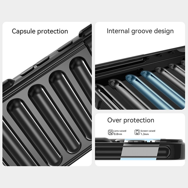 HuHa Protective Cover For Google Pixel 9 Capsule Series Candy Color TPU Phone Case(Transparent Grey) - Image 5