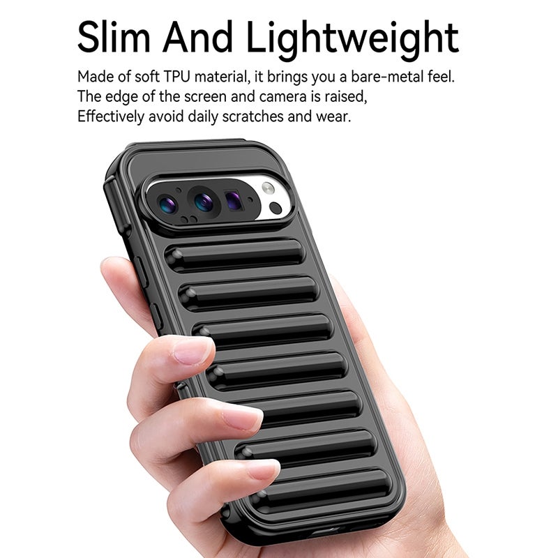 HuHa Protective Cover For Google Pixel 9 Capsule Series Candy Color TPU Phone Case(Transparent Grey) - Image 4
