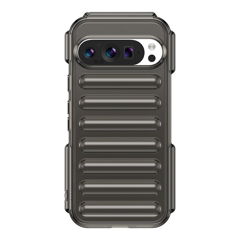 HuHa Protective Cover For Google Pixel 9 Capsule Series Candy Color TPU Phone Case(Transparent Grey) - Image 1