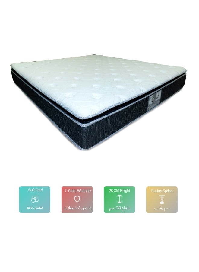 Bed and Mattress Zone Royal Comfort Pocket Spring Mattress 120x200 Double Size - Image 2