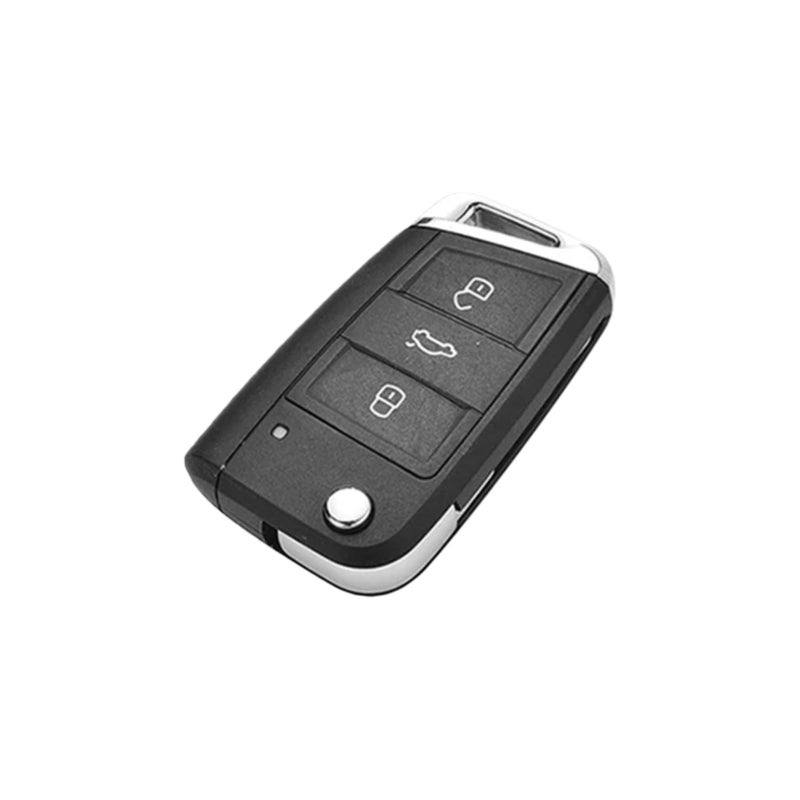 Carbon Fiber Pattern Car Key Cover Shell Compatible For Multiple VW Models - Image 3