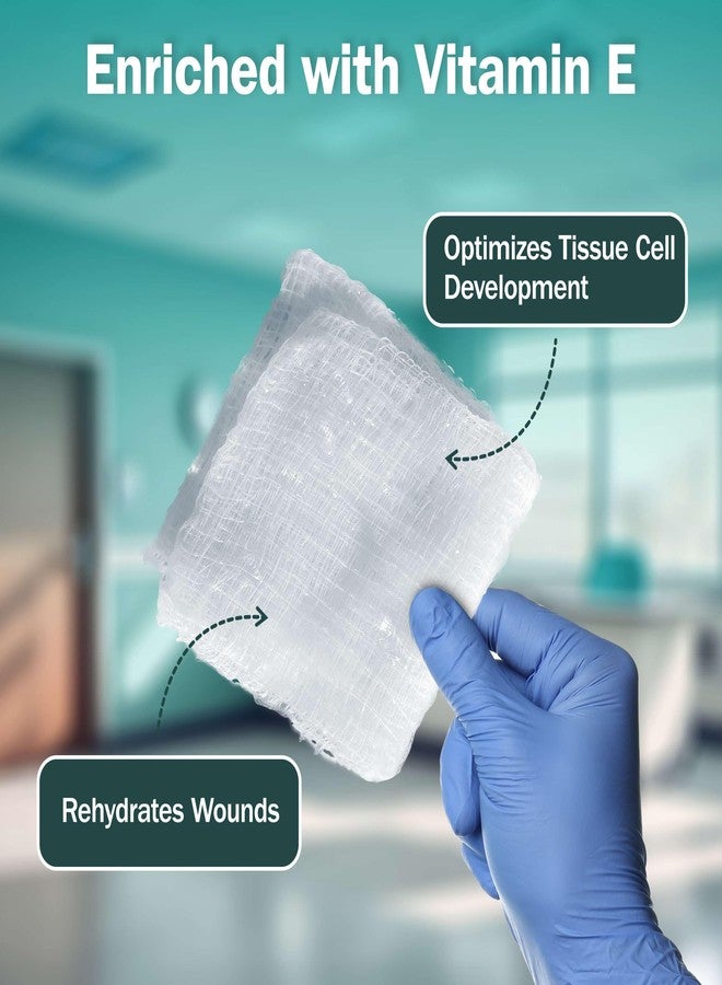 TenderGentle Hydrogel Wound Dressings - 15 Burn Gel Pads for Burns, Minor Wounds, and More - 4x4 Burn Bandages with Hydrogel and Vitamin E - Good for Medical Facilities, First Aid Kits, and Nursing Homes - Image 3