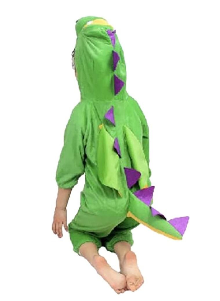 Brain Giggles Brain Giggles Dinosaur Animal Plush Costume Design Carnival Party Jumpsuit for Kids Boys and Girls Large  - Image 2