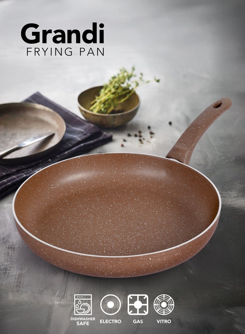 Grandi Frypan 18 cm Titanium High Thickness 1- Piece Non-Stick Brown - Image 1