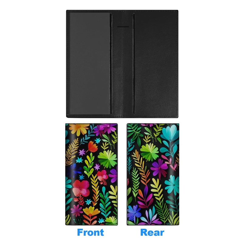 CASMONAL Checkbook Covers for Personal Checkbook, PU Leather Check Book Covers for Women & Men â€“ Fashionable Print Design - Image 2
