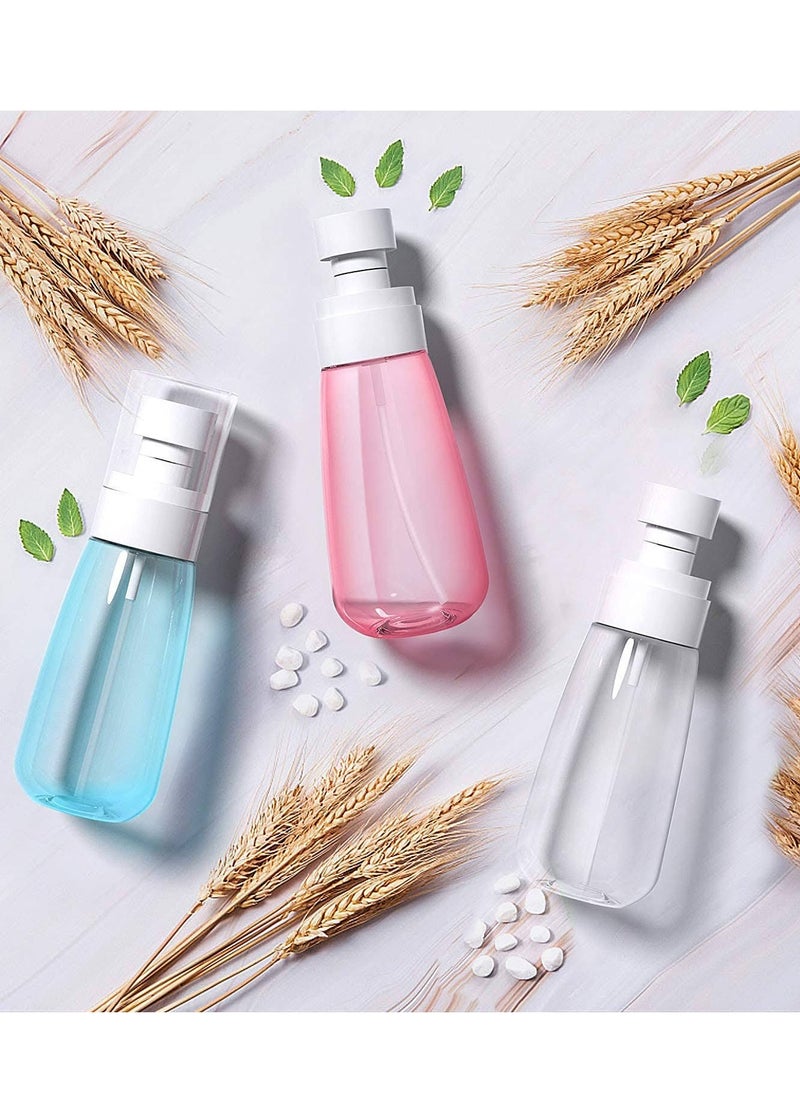 SYOSI Spray Bottles  3 Pack 2oz Small Spray Bottle Empty Spray Bottles Plastic Spray Bottle Travel Size Bottles for Cleaning Solutions Perfume Essential Oils Refillable Mister Spray Bottle  - Image 1