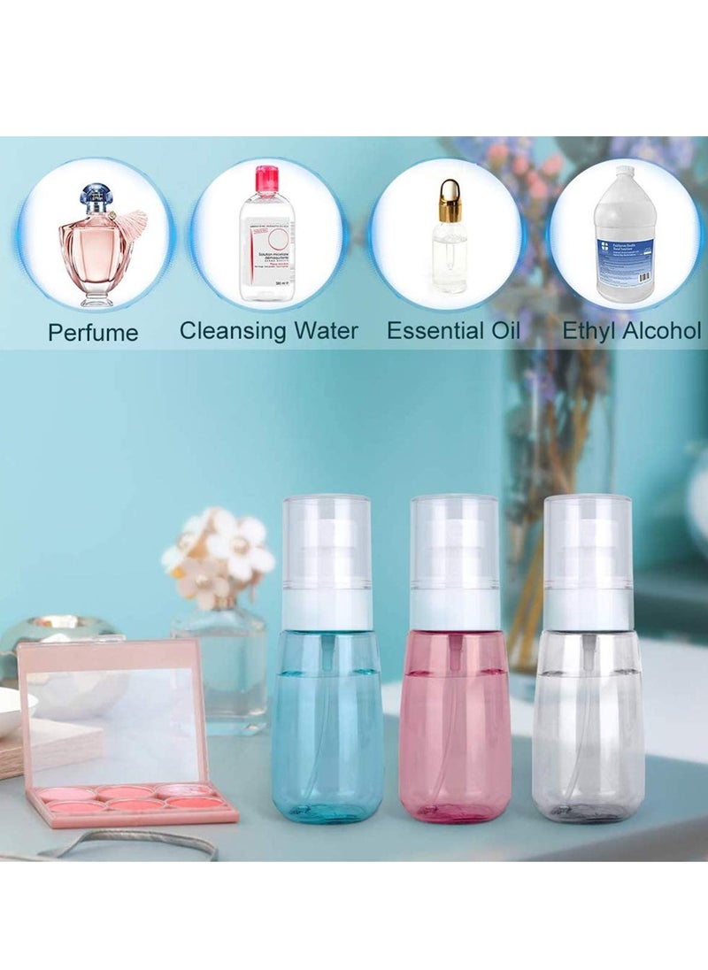 SYOSI Spray Bottles  3 Pack 2oz Small Spray Bottle Empty Spray Bottles Plastic Spray Bottle Travel Size Bottles for Cleaning Solutions Perfume Essential Oils Refillable Mister Spray Bottle  - Image 2
