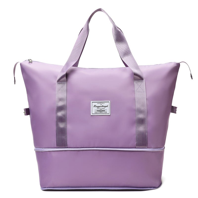 Large Capacity Travel Duffel Bag with Wet-Dry Separation, Oxford Fabric, Unisex - Image 5