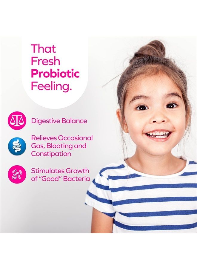 Florajen Kids Probiotics, Daily Gut Health & Immune Support Supplement, Constipation and Bloating Relief, 30 Capsules (Refrigerated) - Image 4