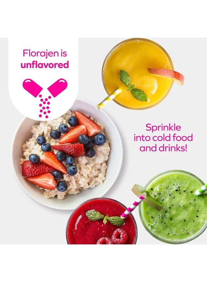 Florajen Kids Probiotics, Daily Gut Health & Immune Support Supplement, Constipation and Bloating Relief, 30 Capsules (Refrigerated) - Image 5