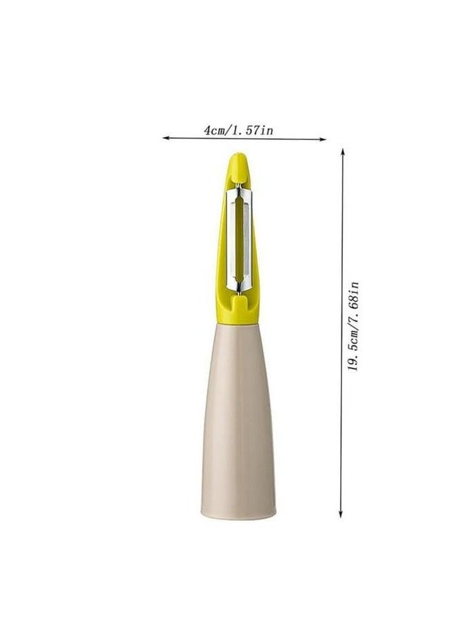 مقشرة الخضار والفواكه، سلاح من الفولاذ المقاوم للصدأ 304، مقبض سيليكون 20cm - Image 4