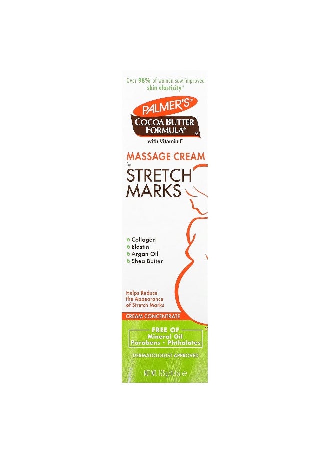 PALMER'S - Palmer's, Cocoa Butter Formula® with Vitamin E, Massage Cream for Stretch Marks, 4.4 oz (125 g) - Image 1