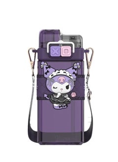 Sanrio Kulomi Children's Straight drink Portable straw for primary school students to go to school square water bottle  - Image 1
