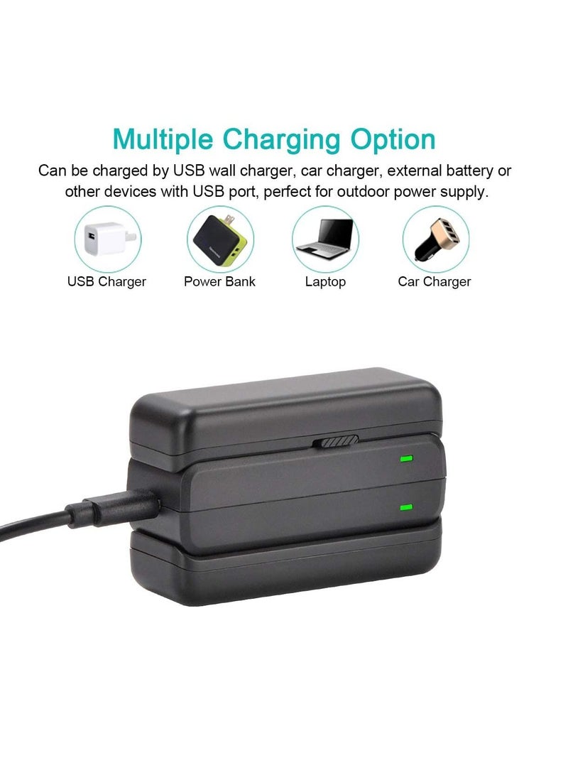 Action Camera Charger Accessories Dual-Slo USB Fast Charger Compatible with Insta 360 ONE R - Image 5