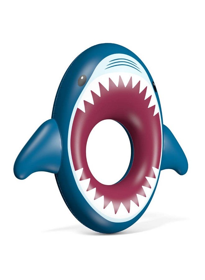 Jasonwell Inflatable Shark Pool Float Shark Floaties Water Fun Summer Beach Swimming Pool Tube Inflatables Ride on Pool Party Raft Lounge Toys for Kids & Adults - Image 2