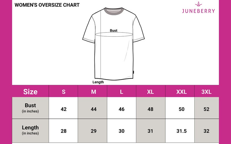 JUNEBERRY® Pure Cotton Half Sleeve Round Neck Oversized Fit Graphic Print Black T-Shirt for Women/Girls (OS_J_ANGREE_BK_M) (Available in from S to 2XL) - Image 5