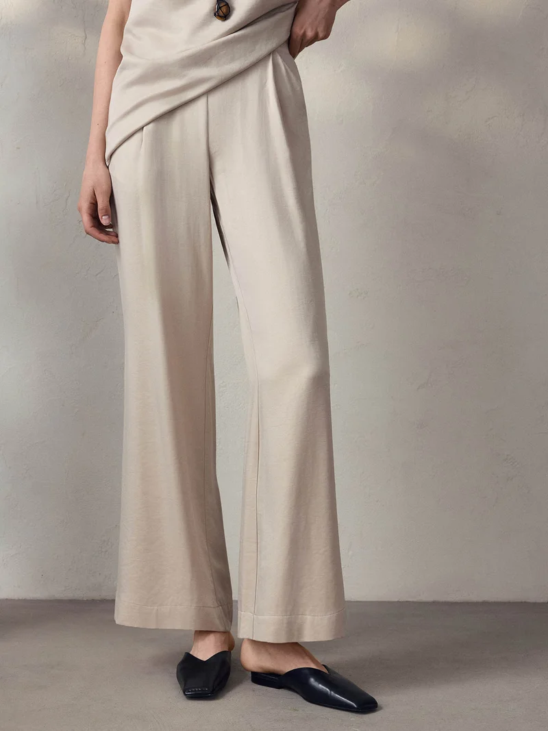 Lichi Flared viscose trousers