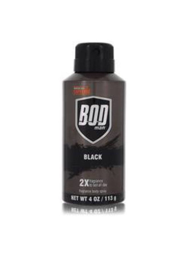 Parfums de Coeur - Bod Man Black Fragrance Body Spray for Men 4 oz - Image 1