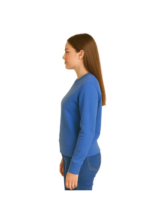 PRINTSHOP4ME Father’s Day Women’s Sweatshirt –Round Neck,Long Sleeve,100%Cotton,Breathable,Casual Wear, Comfortable Fit,Soft Fabric,Stylish Gift for Dad Appreciation Day,Classic Design  - Image 4