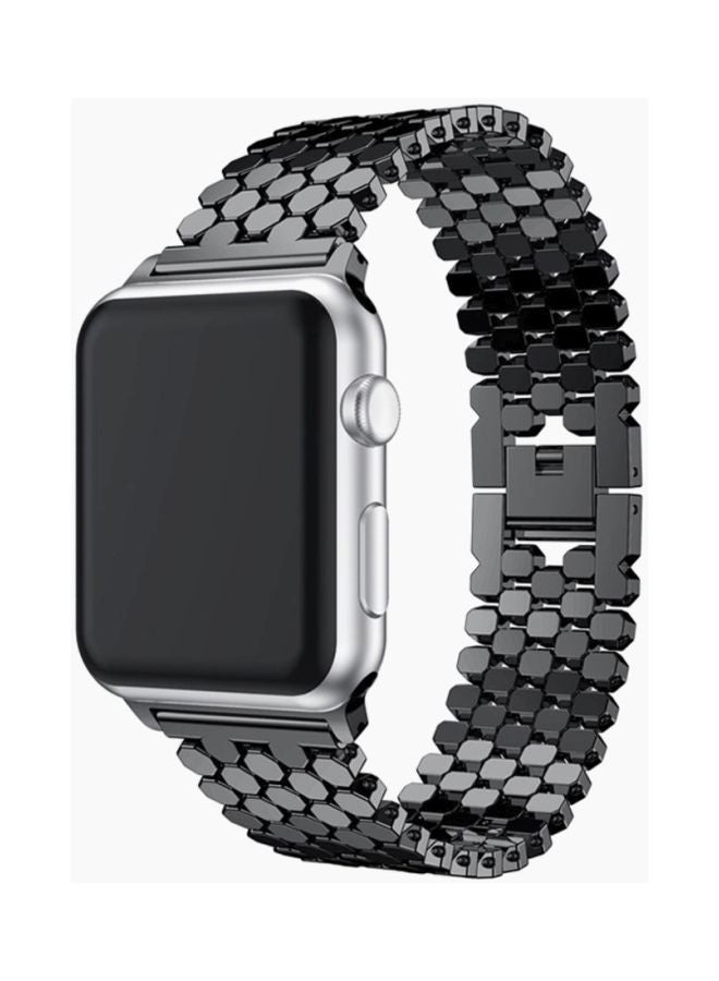 Voberry Replacement Band For Apple Watch Series 3 42mm Black/Grey - Image 3