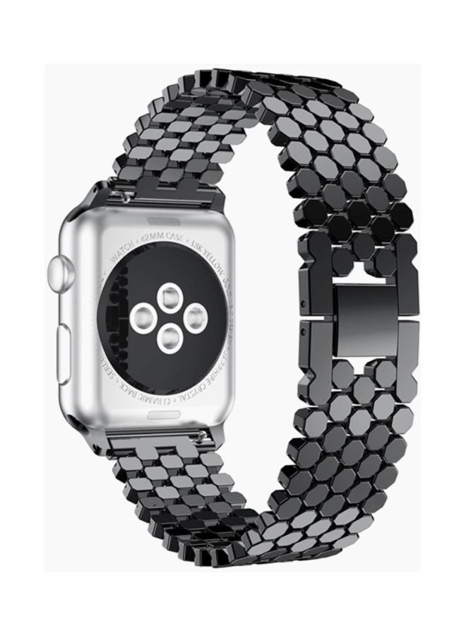 Voberry Replacement Band For Apple Watch Series 3 42mm Black/Grey - Image 2