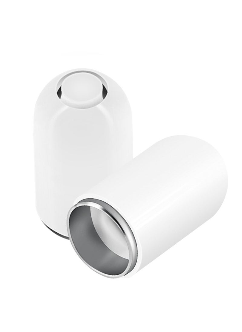 Magnetic Pen Cap Stylus Pen Charging Protective Cap for Apple Pencil 1st Generation White  - Image 2