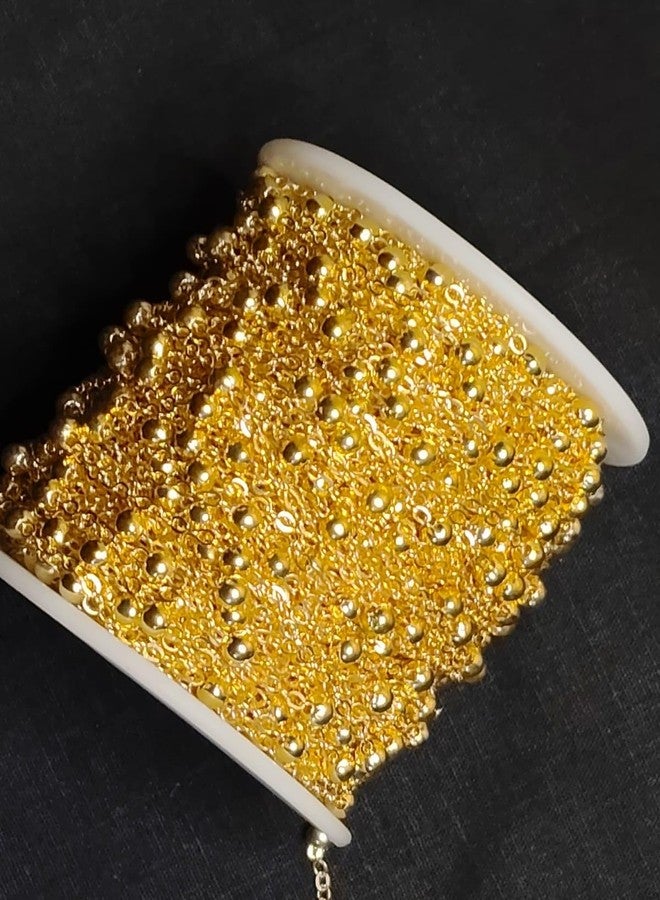 GROWLOYAL Jewellery Making Chain for Jewellery Craft and DIY Making Purpose Golden (1 Meter) - Image 2