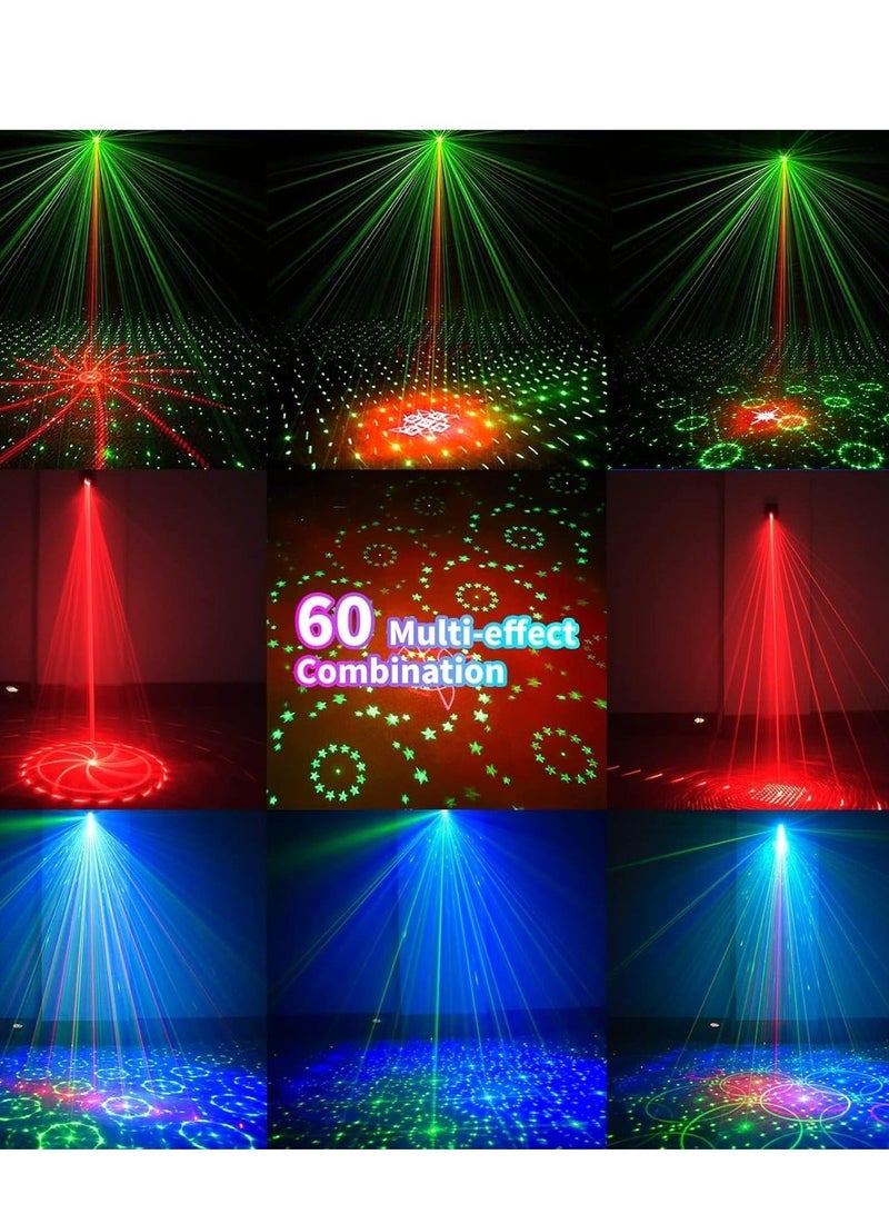 Generic DJ Disco Stage Party Lights, Sound Activated Laser Light RGB Flash Strobe Projector with Remote Control for Karaoke Pub KTV Bar Dance Gift Birthday Wedding  - Image 3