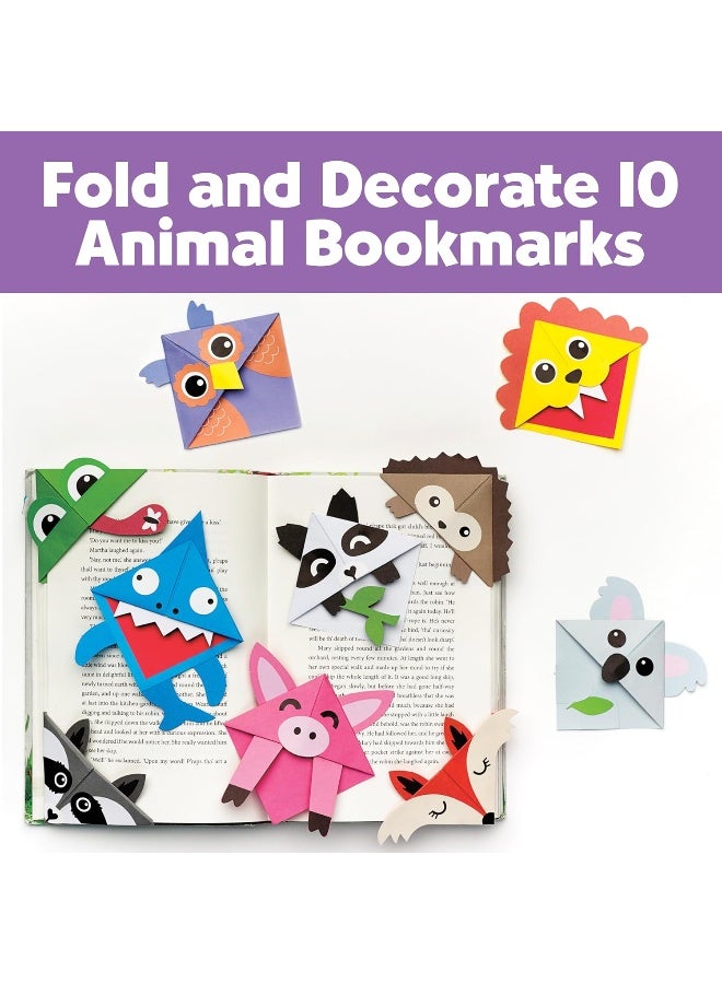 Creativity for Kids Corner Creature Bookmarks - Fold & Decorate 10 Origami Bookmarks, Arts and Crafts for Kids, Small Gifts and Origami Crafts for Girls and Boys, Craft Kits for Kids (Ages 7+) - Image 2