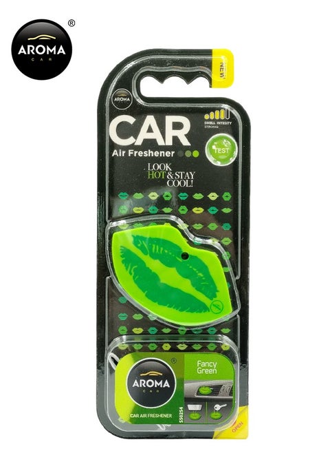 Car Air Freshener Fancy Green Scent - Clip-On Stylish Vent Perfume for Vehicles