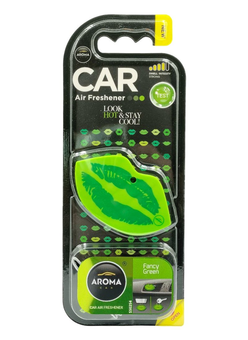 Car Air Freshener Fancy Green Scent - Clip-On Stylish Vent Perfume for Vehicles