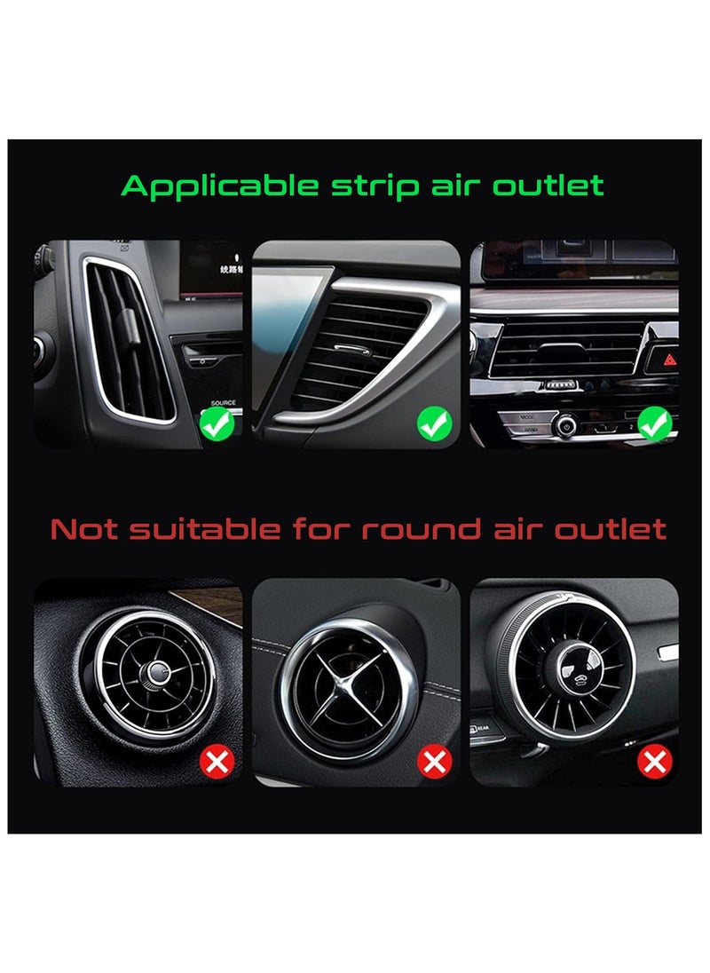 Car Air Freshener Fancy Green Scent - Clip-On Stylish Vent Perfume for Vehicles