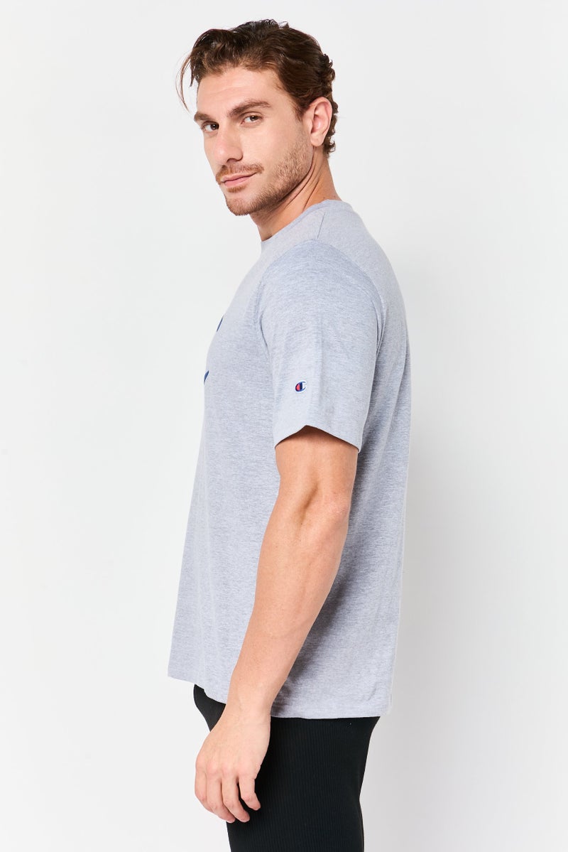 Champion Men Sportswear Fit Short Sleeve Outdoor T-Shirt, Light Grey - Image 3