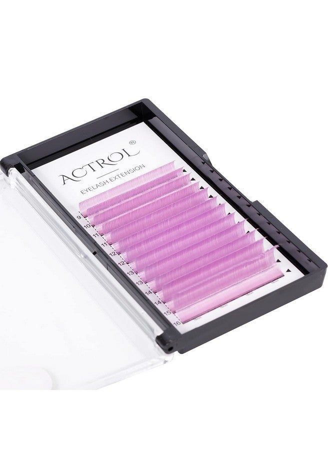 ACTROL Colored Eyelash Extensions Easy Fan 916Mm Mixed Purple C Curl Easy Fanning 0.07Mm Self Premade Volume Lash Supplies - Image 2