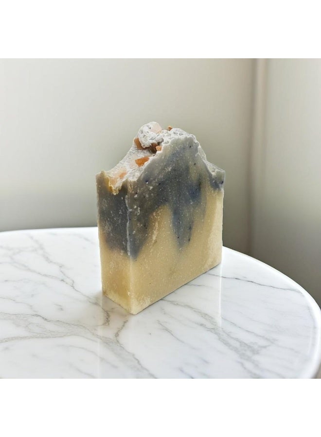 سوبلي شيز صابونة ملح البحر اليدوية بالتقنية الباردة – طبيعية وعضوية بزيوت النعناع وإكليل الجبل – للتنقية والتقشير والانتعاش | مناسبة للرجال والنساء - Image 1