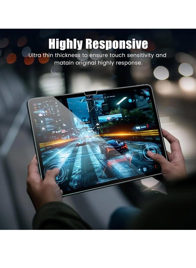 DUSALA Screen Protector Compatible with Ipad Air 13-Inch 2024 (M2) A2898 A2903 A2904,9H Hardness Tempered Glass Film, Ultra Resistant Anti-Fingerprints HD-Clear Tablet Film for Ipad Air 2024 - Image 4