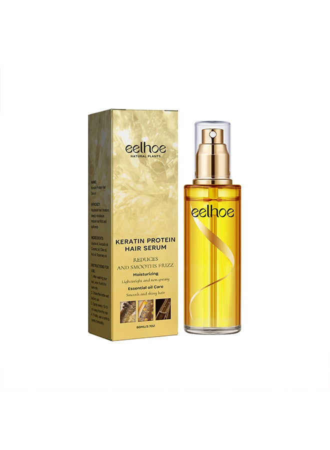 EELHOE Keratin Hair Essence Spray, Hair Repair and Improvement for Dry Curly Hair and Frizzy Hair Oil Essence - Image 1