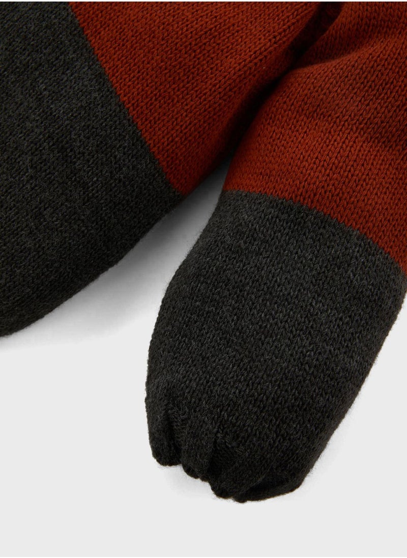 DeFacto - Kids Color Block Hooded Cardigan - Image 1