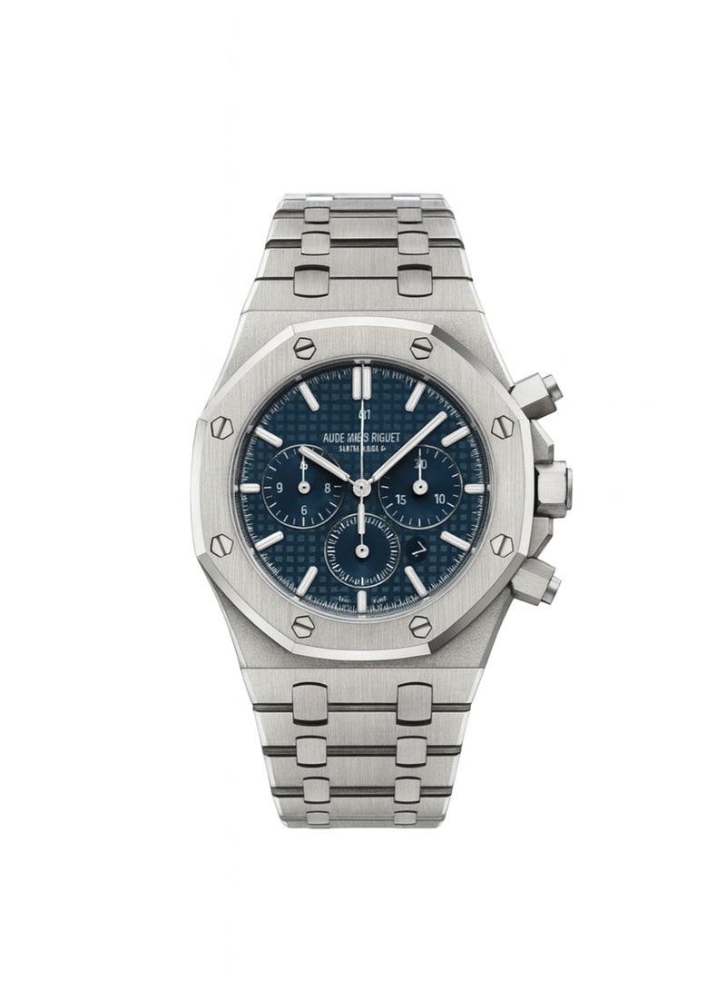 Audemars Piguet watch for men silver in black