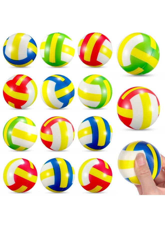 Civaner 30 Pieces Mini Volleyball Stress Balls 2.36 Inch Foam Sports Balls Tiny Volleyball Toys For Children For Stress Relief Party Favor Toys Ball Games (Colorful) - Image 1