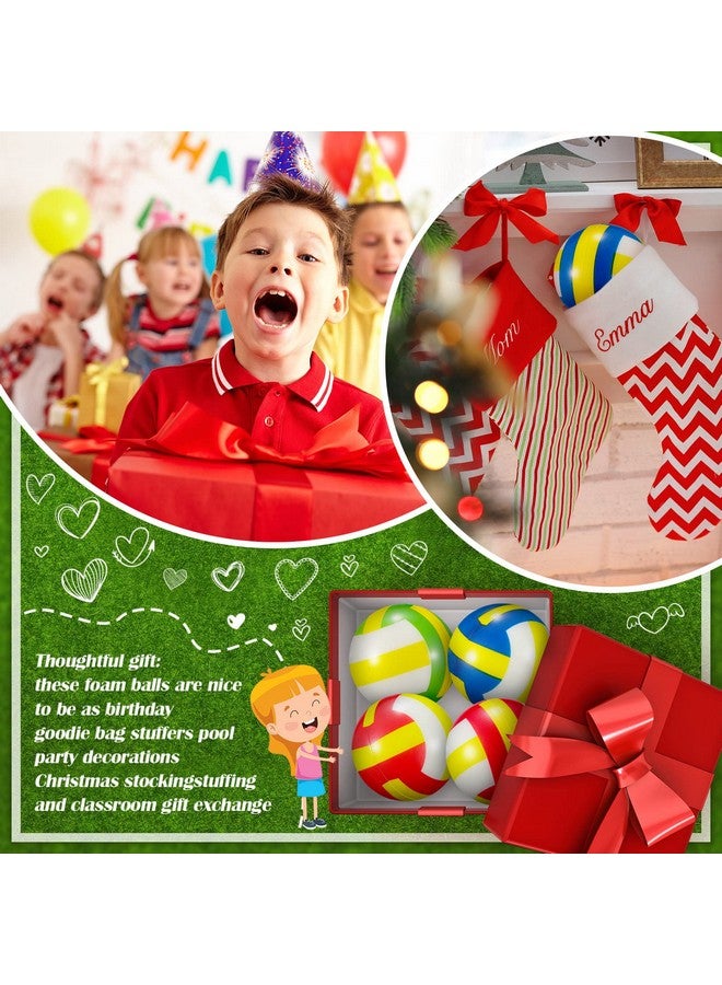 Civaner 30 Pieces Mini Volleyball Stress Balls 2.36 Inch Foam Sports Balls Tiny Volleyball Toys For Children For Stress Relief Party Favor Toys Ball Games (Colorful) - Image 5