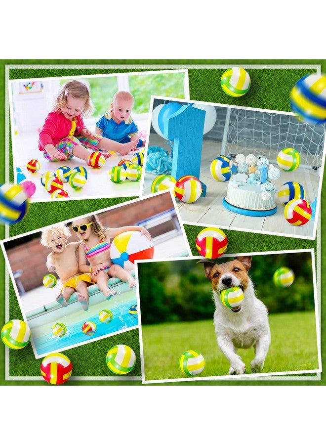 Civaner 30 Pieces Mini Volleyball Stress Balls 2.36 Inch Foam Sports Balls Tiny Volleyball Toys For Children For Stress Relief Party Favor Toys Ball Games (Colorful) - Image 4