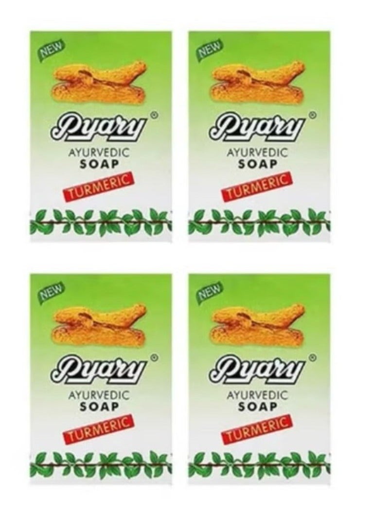 Pyary 4-Piece Pyary Ayurvedic Turmeric Soap 75g - Image 1