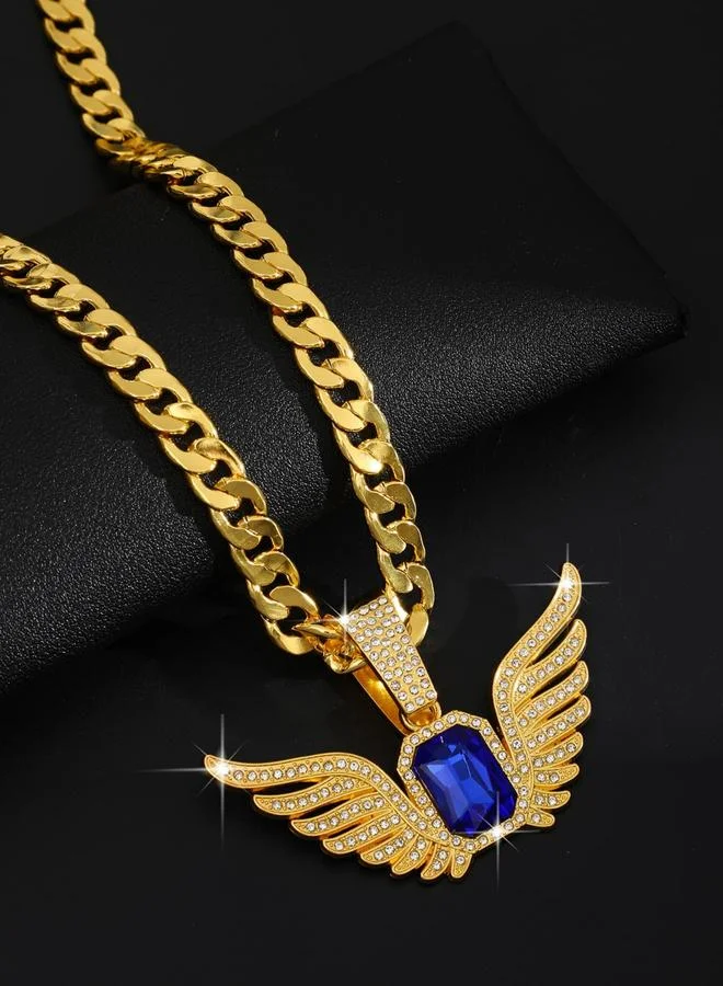 Take Two  Men Wing Drop Embellished Necklace for Men | Best Price UAE
