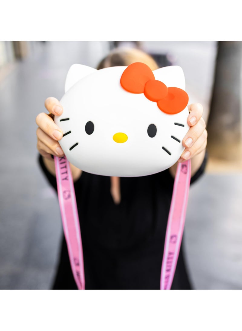 CMGTYYD Purse & Accessories Set, New Cartoon Silicone Coin Purse with Keychain, Children's Small Shoulder Bag, Kindergarten Girl Baby Outing Mini Storage Bag, Compact and Convenient, White - Image 2